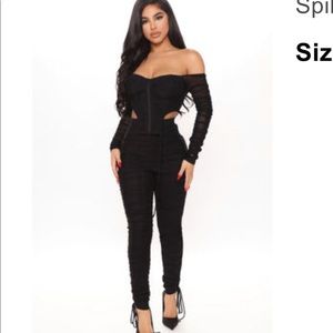 Fashion Nova Spill The Tea Pant Set